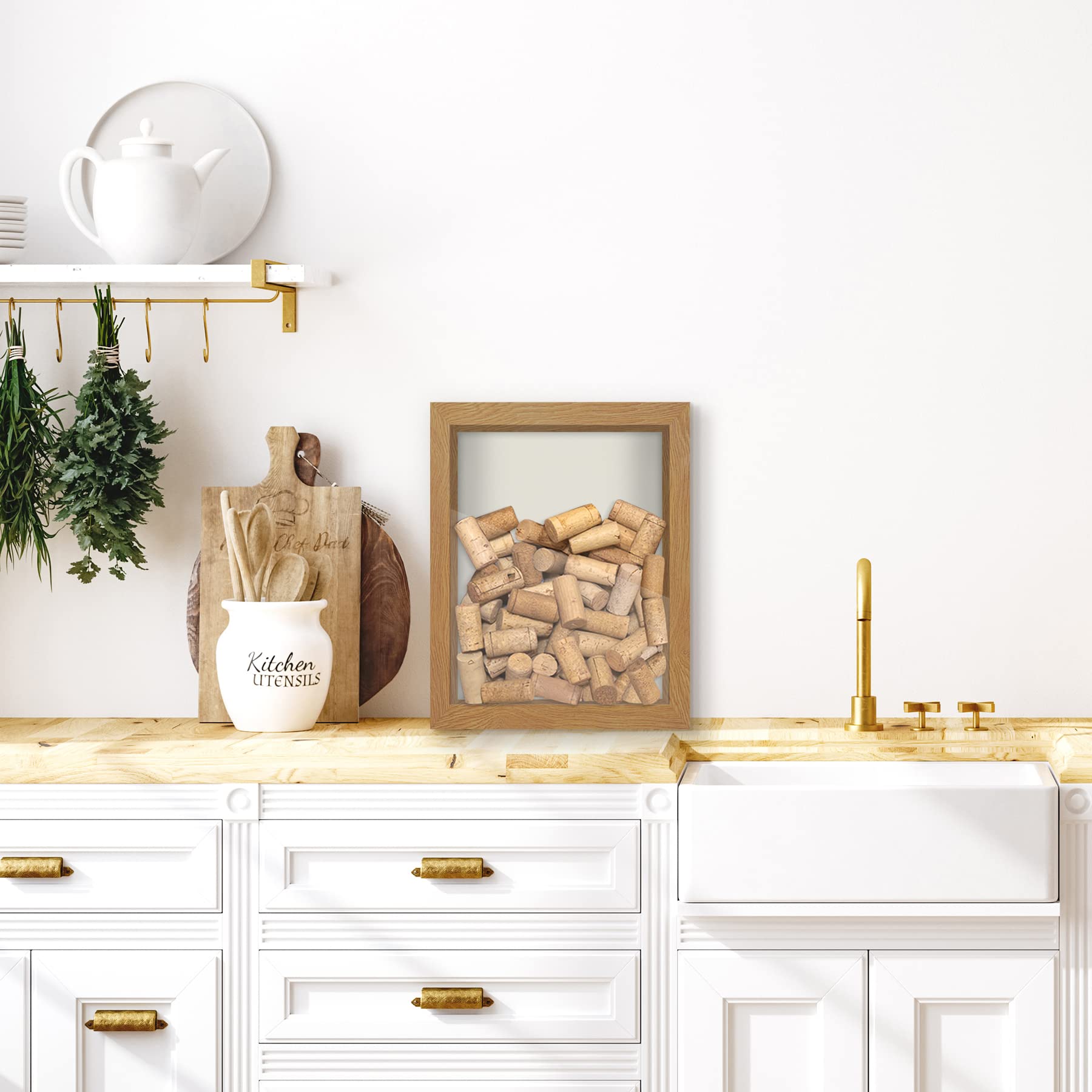 Americanflat 8x10 Shadow Box Frame with Shatter-Resistant Glass - Silhouette Collection - Large Shadow Box Display Case for Tabl